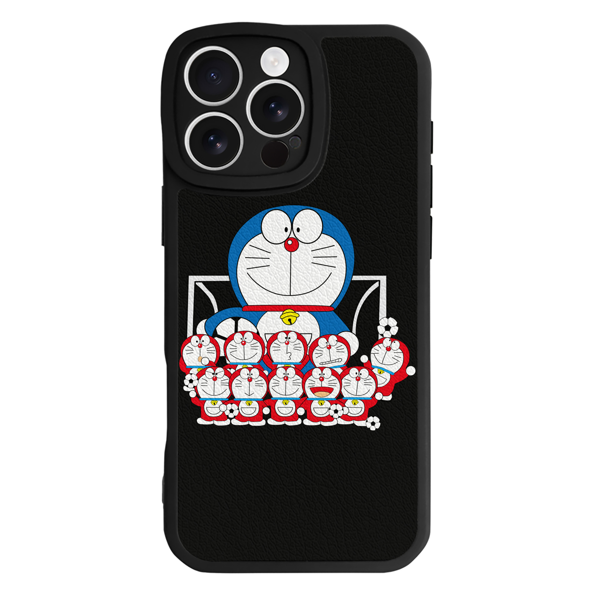 （画像用） ドラえもん Doraemon 【iPhone 16シリーズ対応】シリコンスマホケース（レザー調） 材質：シリコン